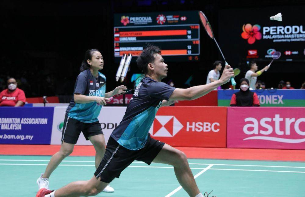 Rinov Rivaldy/Pitha Haningtyas Mentari di semifinal Malaysia Masters 2022 (Dok. PP PBSI)