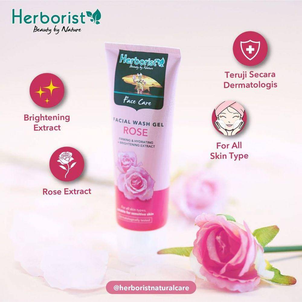 Herborist Facial Wash Gel Rose (instagram.com/herboristnaturalcare)