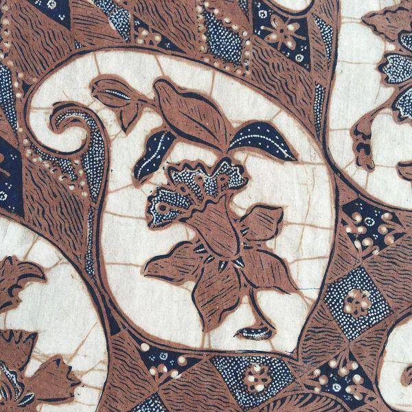 Ilustrasi ragam hias motif anggrek (instagram.com/batik_ikan.manis)