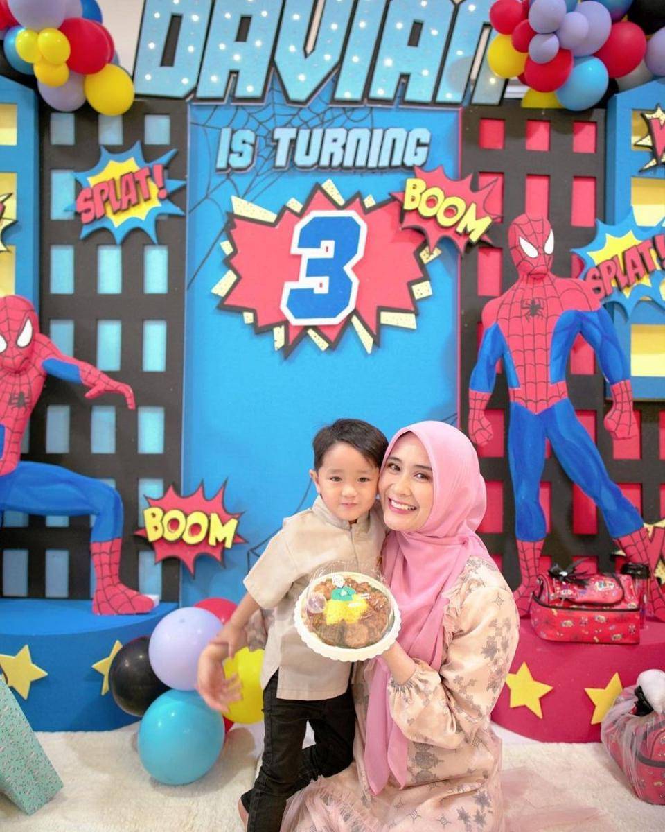 potret ultah ke-3 Davian (instagram.com/ryana_dea)