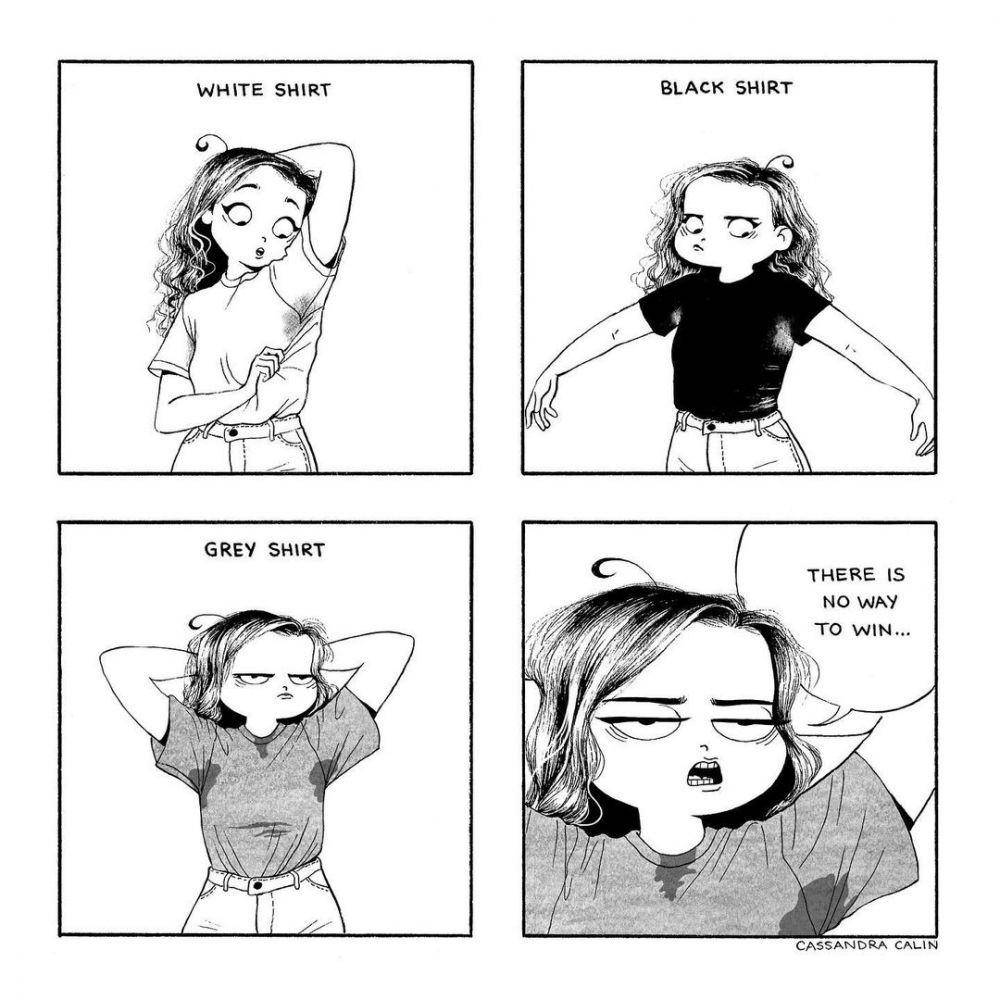 Ilustrasi cewek jaga penampilan. (instagram.com/cassandracalin)