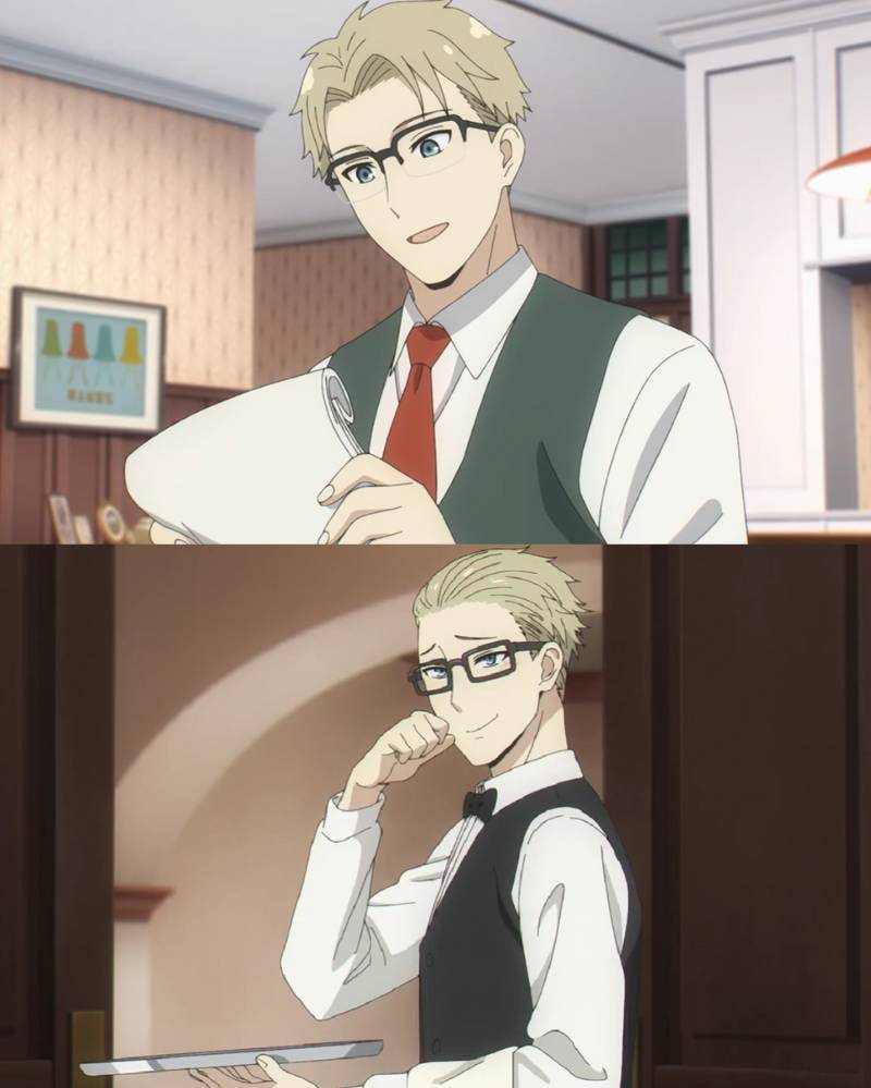 Loid memakai kacamata. (dok. WIT STUDIO/SPY x FAMILY)