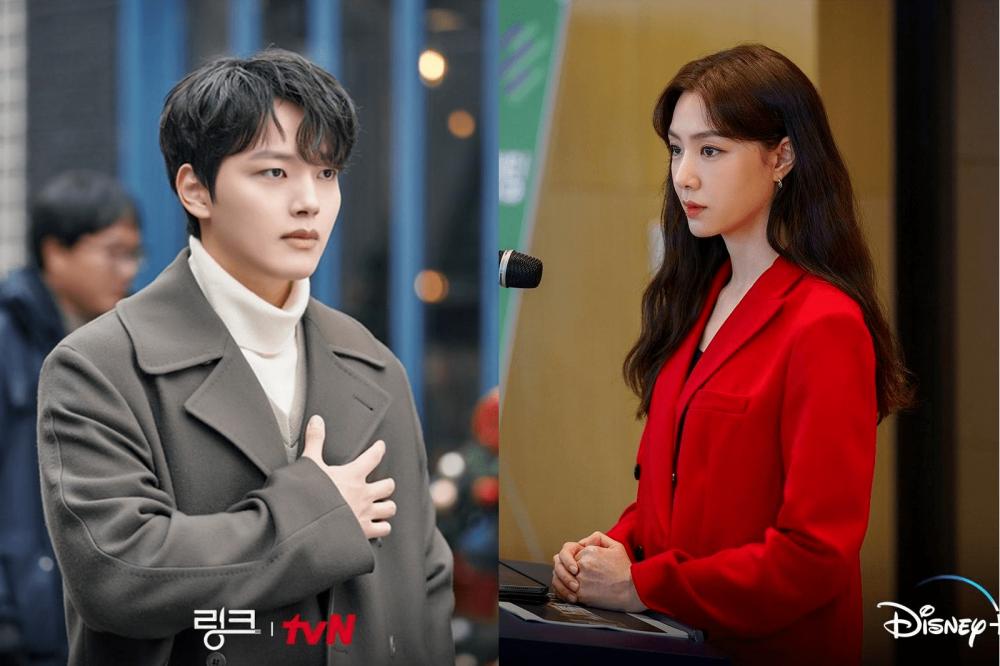 Yeo Jin Goo di drama Link: Eat, Love, Kill (instagram.com/tvn_drama) | Seo Ji Hye di drama Kiss Sixth Sense (instagram.com/disneypluskr)