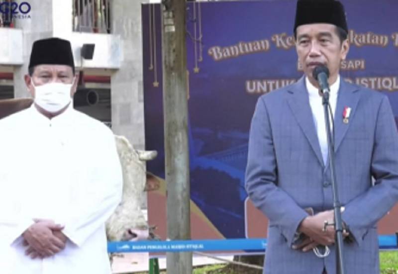 Presiden Jokowi bersama Menteri Pertahanan Prabowo Subianto (dok Sekretariat Presiden)
