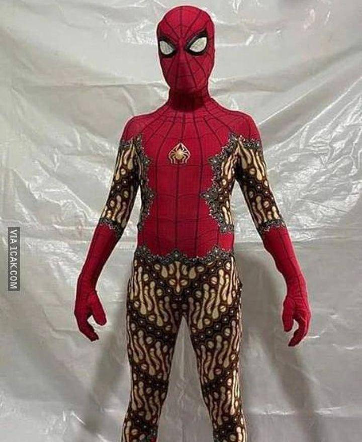 Spiderman tinggal di Indonesia (instagram.com/1.cakk)