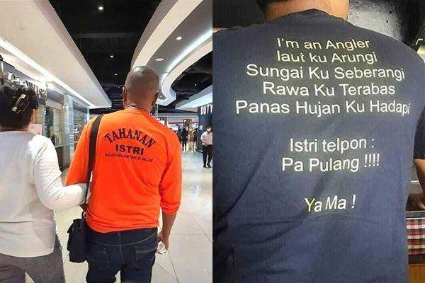 tulisan kaus suami takut istri (instagram.com/sukijan.id | twitter.com/ndagels)
