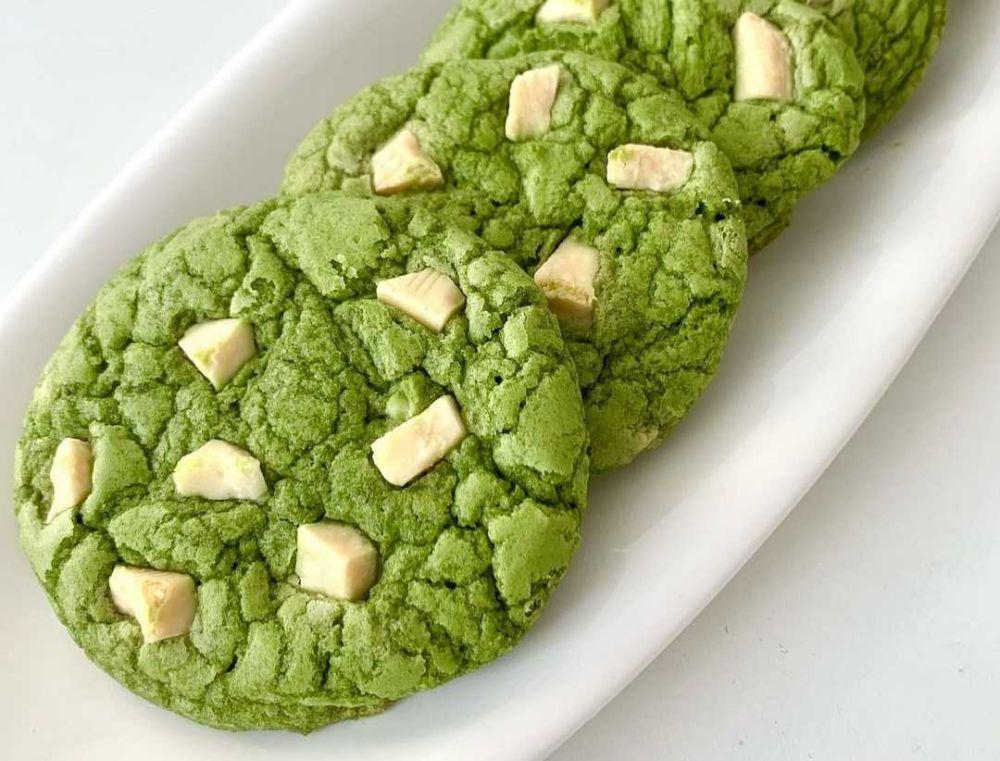 Resep Cookies Matcha dengan Coklat Putih, Camilan Enak Teman Ngopi