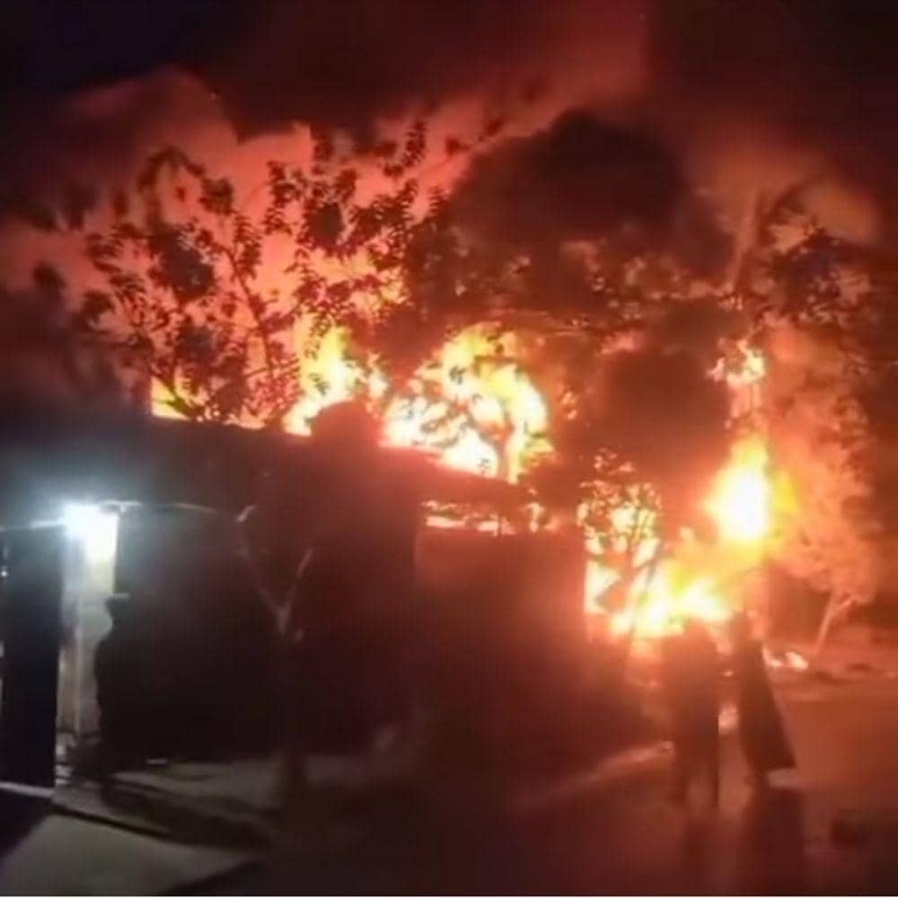 (Kebakaran di Lawang Kidul kabupaten Muara Enim pada Senin pagi) IDN Times/Istimewa