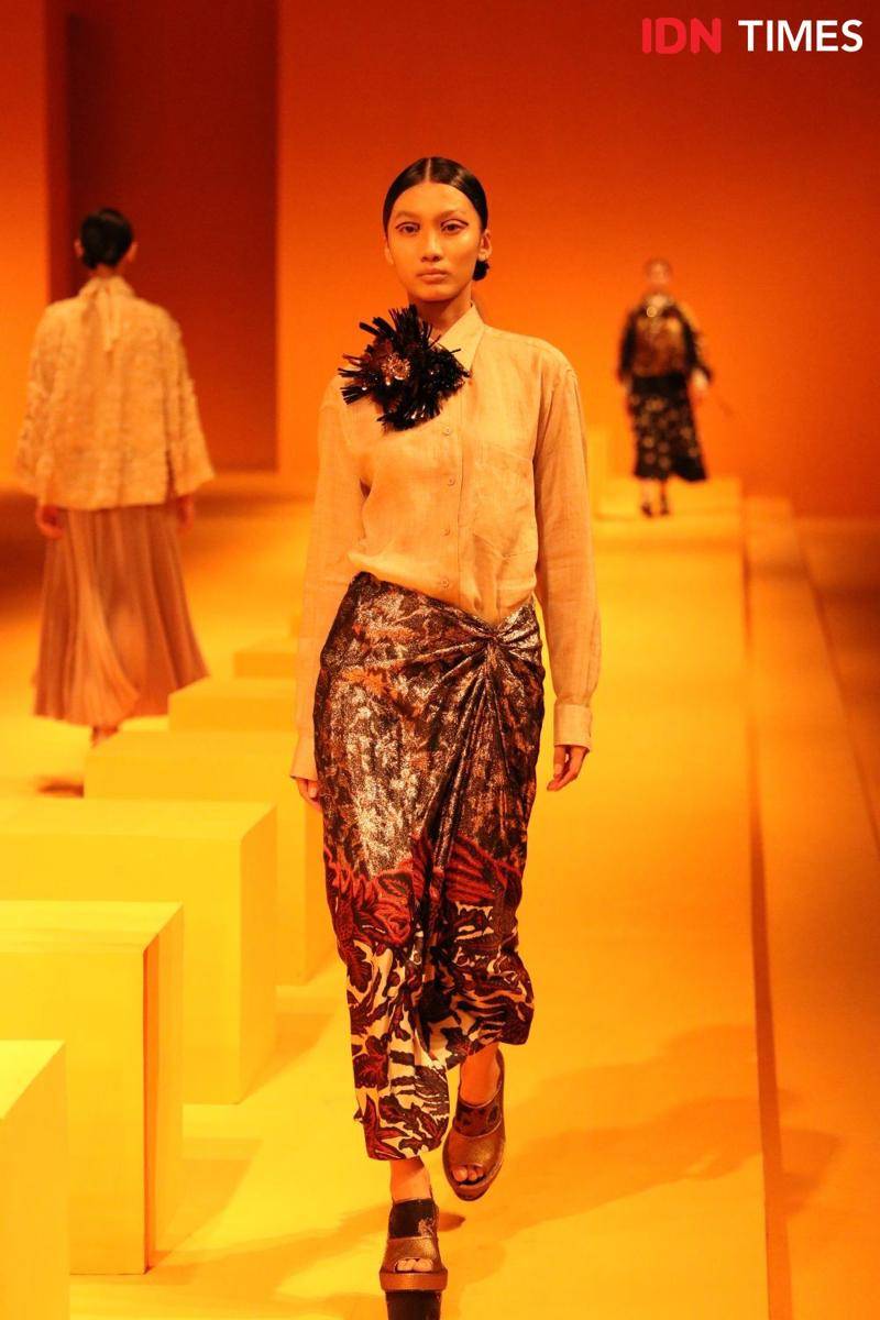 Fashion show koleksi BIYAN Spring/Summer 2023. 11 Juli 2022. (IDN Times/Justin Amudra Patmadiwiria)