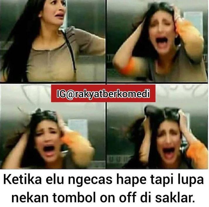 meme momen apes saat nge-charge HP (instagram.com/rakyatberkomedi)