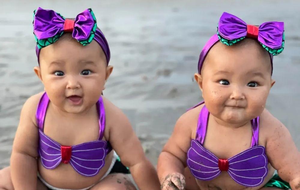 10 Potret Gemas Kimora dan Kanaya Anak Kembar Zivanna Letisha