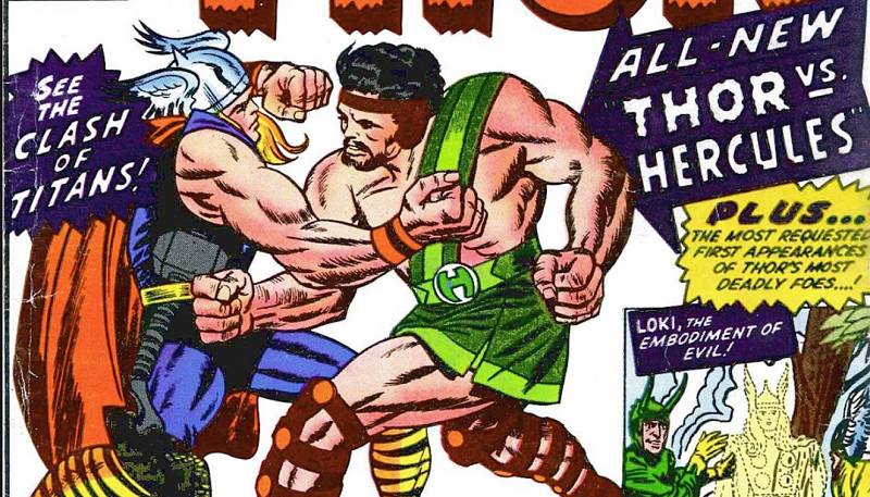 Hercules Melawan Thor - Hercules debut di Journey into Mystery Annual #1 (1965), langsung melawan Thor