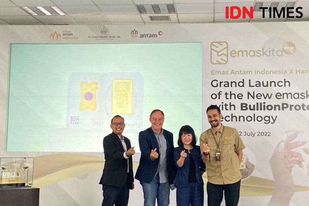 Peluncuran EmasKITA dengan teknologi BullionProtect. (IDN Times/Vadhia Lidyana)
