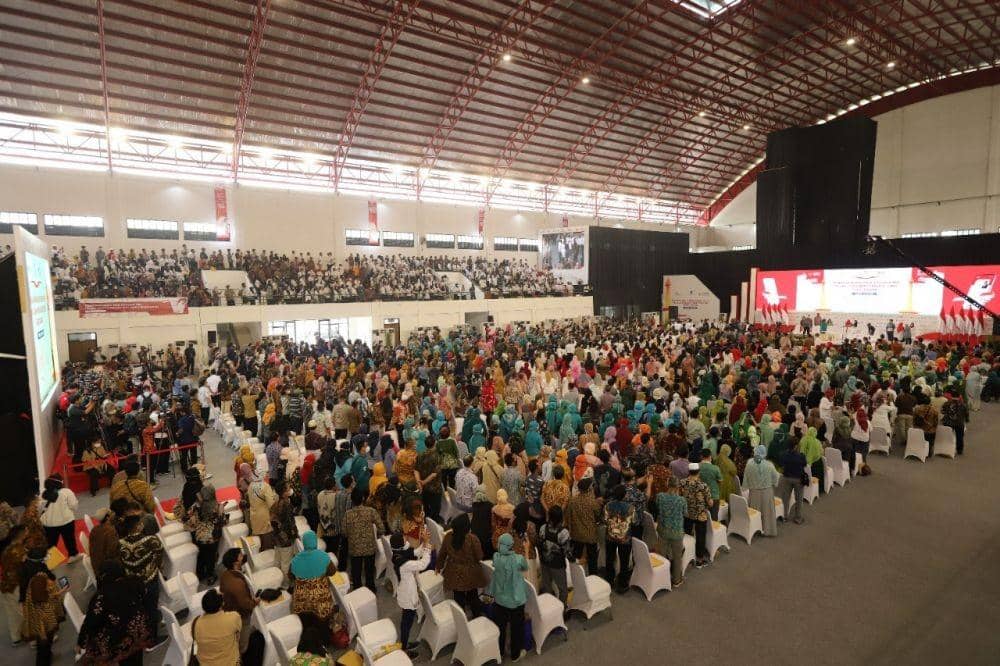 BRI turut berpartisipasi dalam acara Pemberian Nomor Induk Berusaha (NIB) Pelaku Usaha Mikro dan Kecil (UMK) di Gedung Nanggala, Jakarta Timur, Rabu (13/7). (Dok. BRI)
