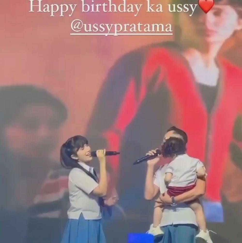 potret pesta ultah Ussy Sulistiawaty (instagram.com/thofu.official6)