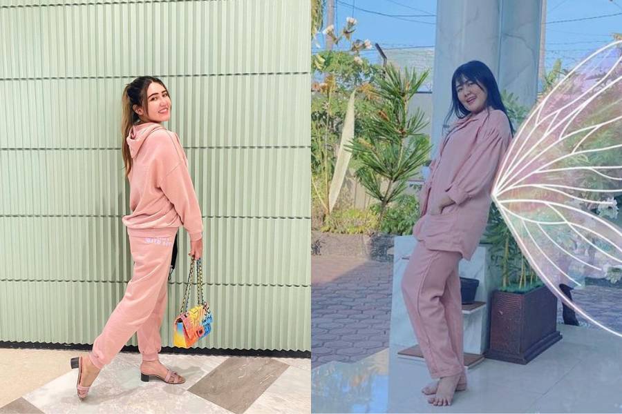 Adu gaya Mella Rossa vs. Via Vallen. (instagram.com/ellarose_me / instagram.com/viavallen)