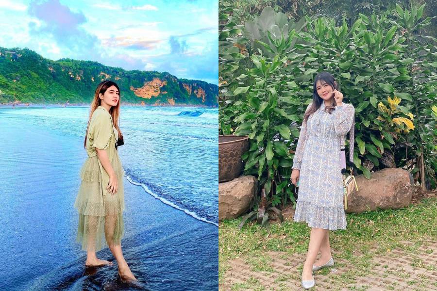 Adu gaya Mella Rossa vs. Via Vallen. (instagram.com/ellarose_me / instagram.com/viavallen)