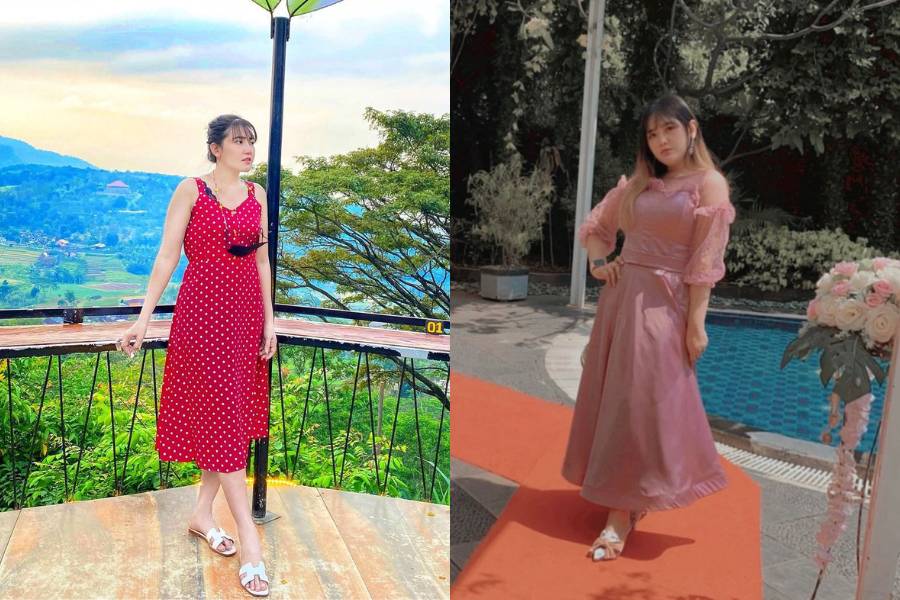 Adu gaya Mella Rossa vs. Via Vallen. (instagram.com/ellarose_me / instagram.com/viavallen)