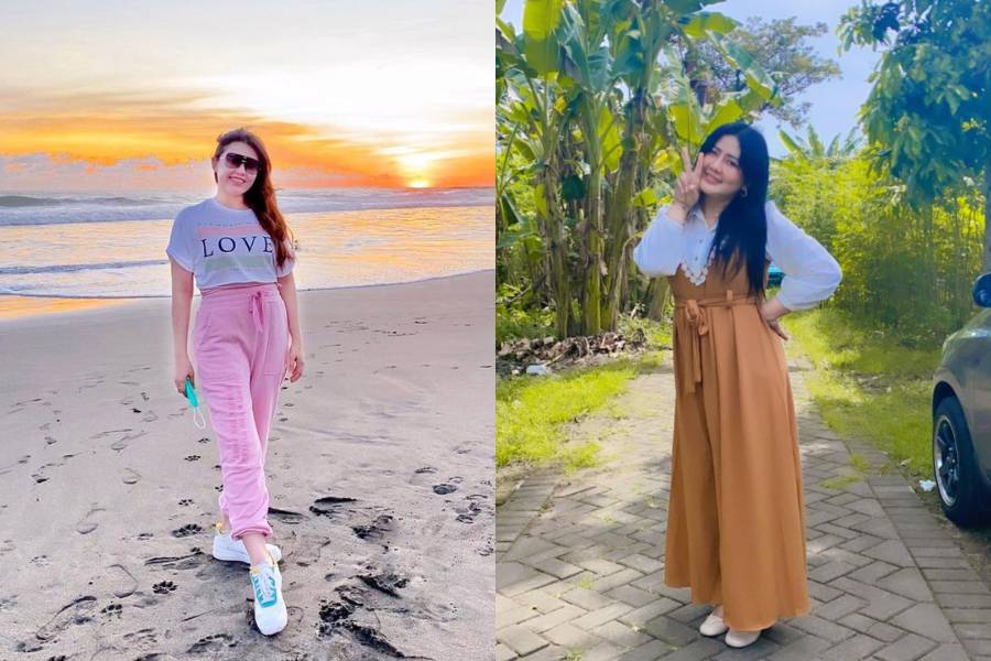Adu gaya Mella Rossa vs. Via Vallen. (instagram.com/ellarose_me / instagram.com/viavallen)