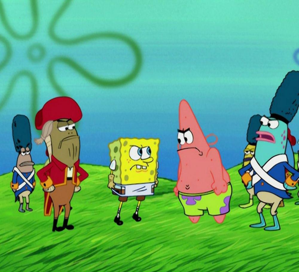Spongebob dan Patrick bertengkar (spongebob.fandom.com)