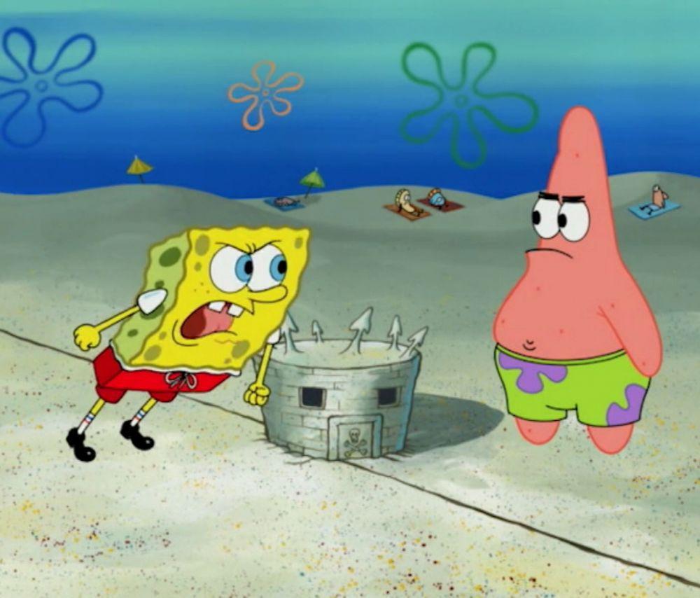 Spongebob dan Patrick bertengkar (spongebob.fandom.com)