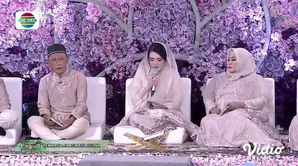 pernak-pernik pengajian pernikahan Via Vallen (vidio.com/Indosiar)