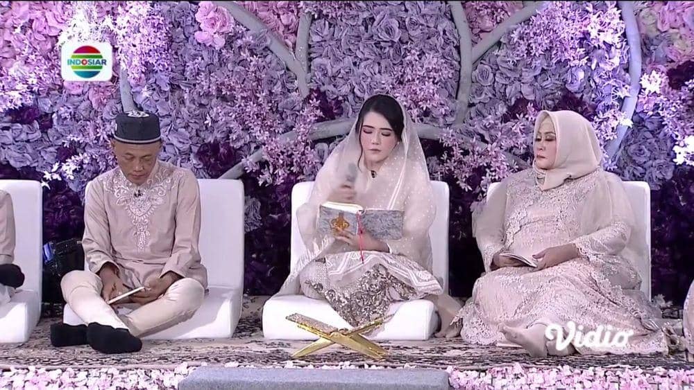 pernak-pernik pengajian pernikahan Via Vallen (vidio.com/Indosiar)