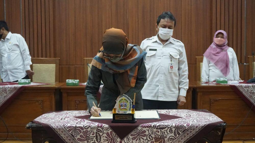 Ketua Pengadilan Agama Wonosari, Rogaiyah.(Dok.Kominfo Gunungkidul)