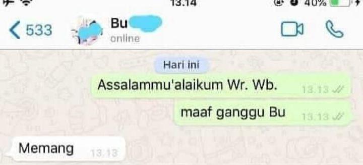 balasan lucu chat dari dosen pembimbing (instagram.com/dramakampus)
