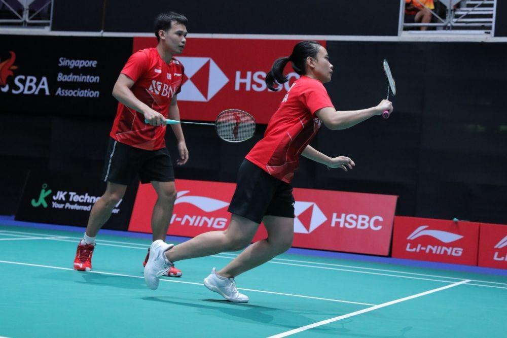Rinov Rivaldy/Pitha Haningtyas Mentari di Singapore Open 2022 (dok. PP PBSI)