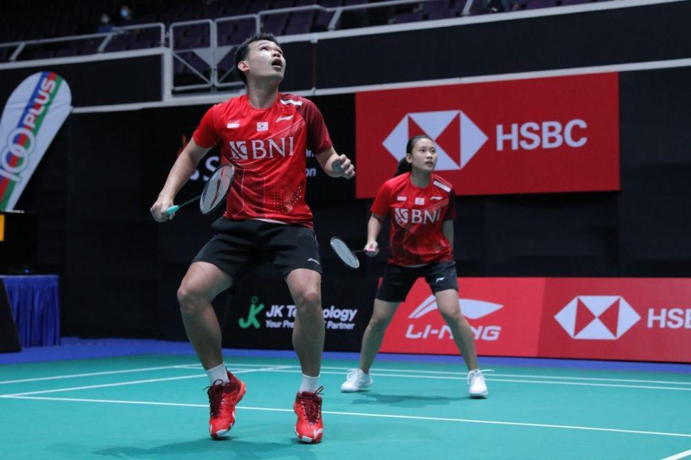 Rinov Rivaldy/Pitha Haningtyas Mentari di Singapore Open 2022 (dok. PP PBSI)