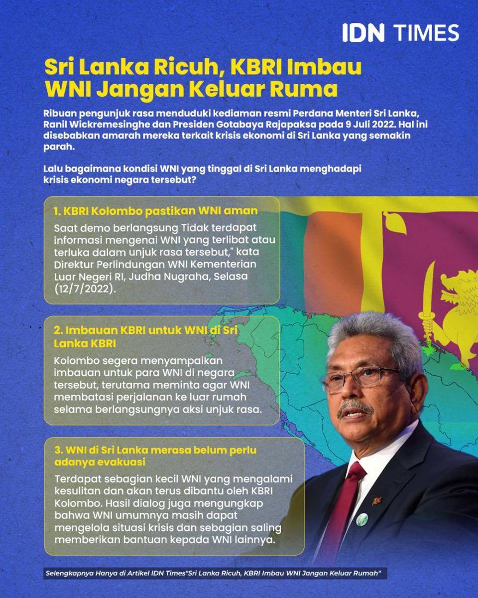 KBRI pastikan WNI di Sri Lanka aman, tapi meminta mereka membatasi perjalanan keluar rumah. (IDN Times/Nathan Manaloe)