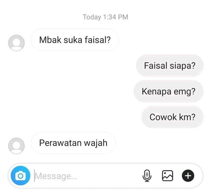 chat lucu warganet (twitter.com/nivalist)