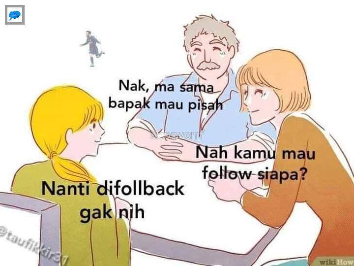 meme deep talk bareng keluarga (twitter.com/twoobunniies)