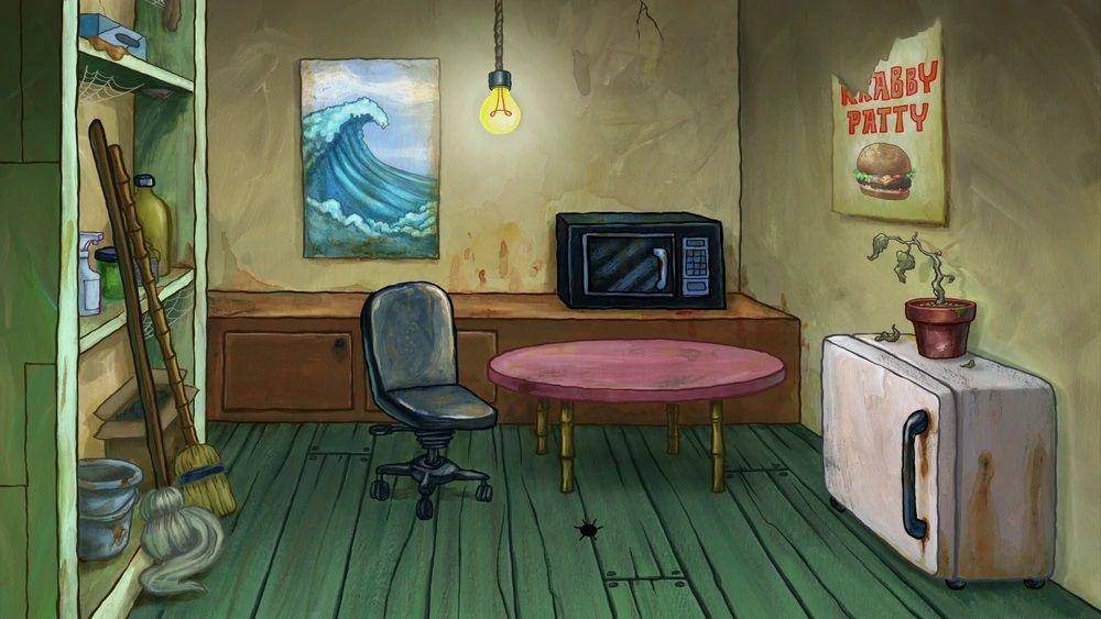 ruangan istirahat pegawai Krusty Krab (spongebob.fandom.com)