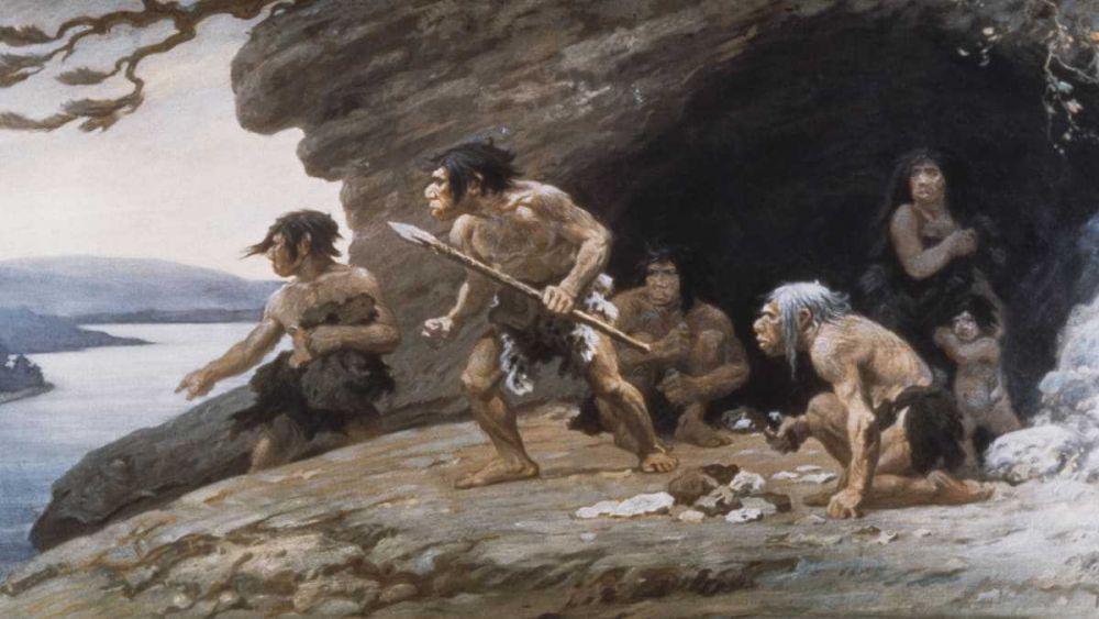 ilustrasi Neanderthals berburu (history.com)