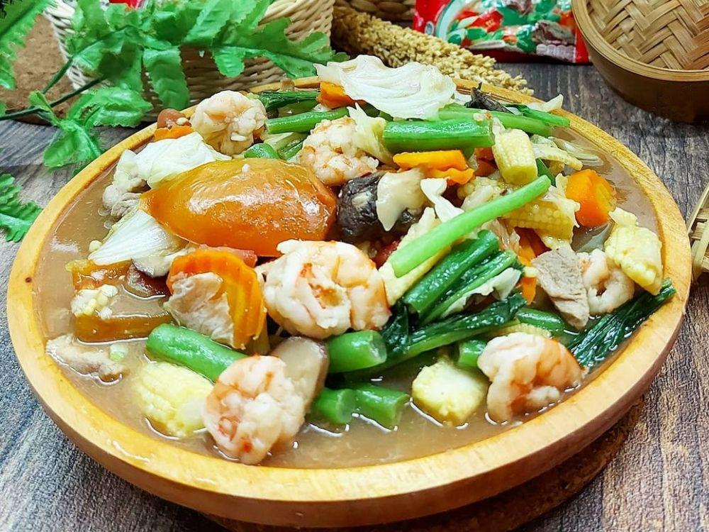 Capcay goreng ala restoran (instagram.com/_herlina_ng)