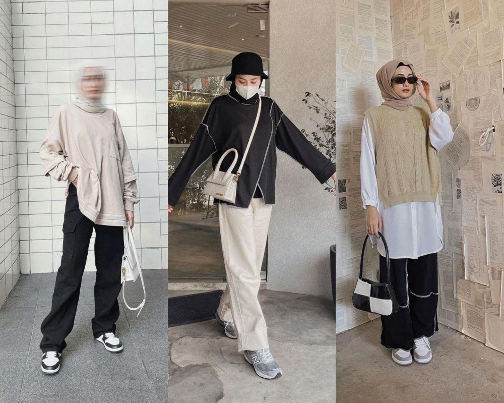 15 Inspirasi Streetwear Kekinian ala Amy Nursifah, Keren Abis!