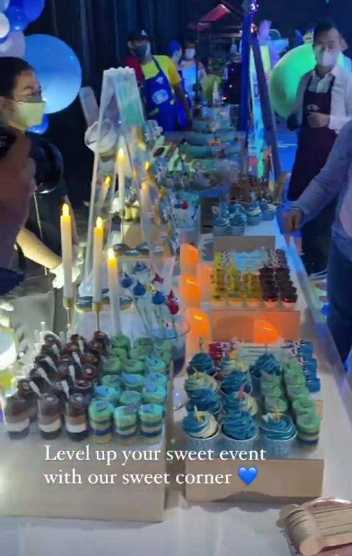 dekorasi ruangan ulang tahun Gala Sky (Instagram.com/dessert.corner.id)