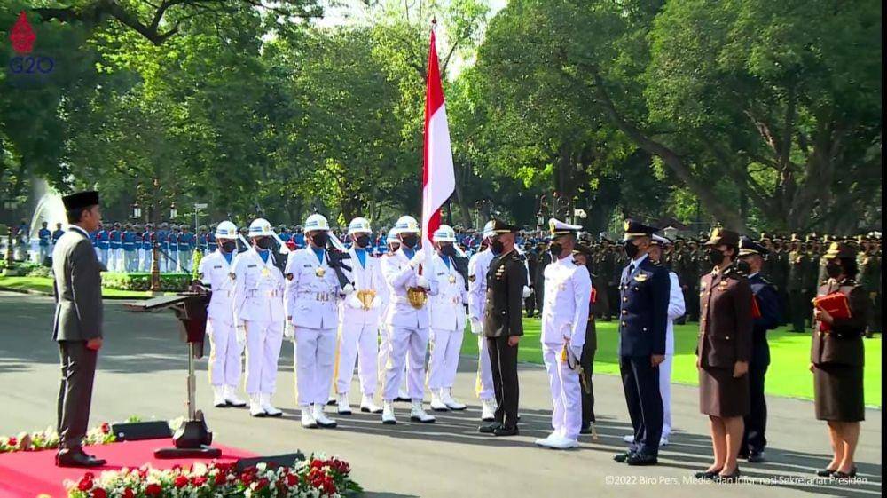 Presiden Jokowi Lantik Perwira TNI dan Perwira Polri Tahun 2022 (Youtube.com/Sekretariat Presiden)