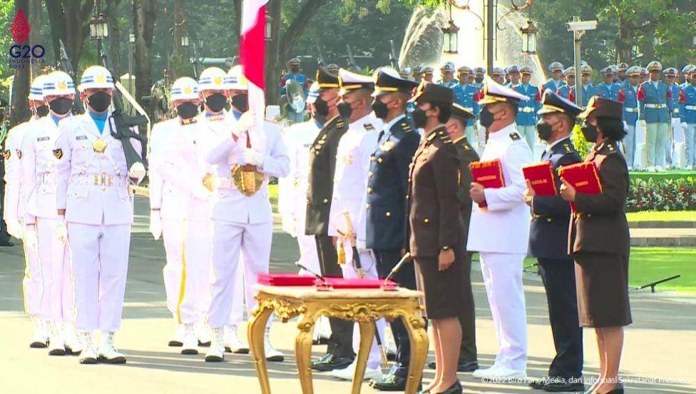 Presiden Jokowi Lantik Perwira TNI dan Perwira Polri Tahun 2022 (Youtube.com/Sekretariat Presiden)