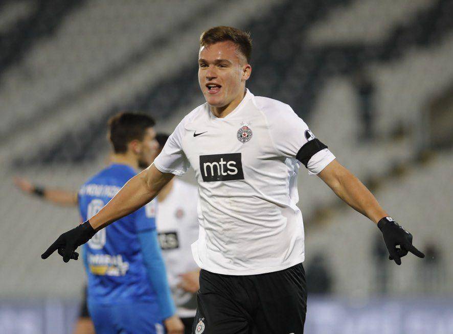 Marko Milovanovic ketika membela Partizan di Liga Serbia (instagram.com/marezi9)