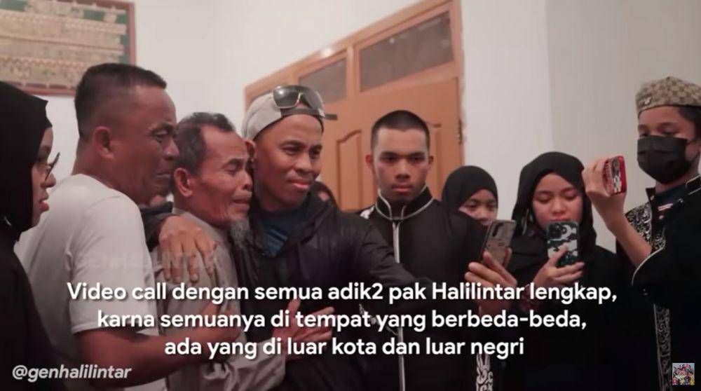 Halilintar Asmid bertemu ayahnya (YouTube.com/Gen Halilintar)