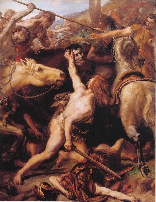 Lukisan kematian Gaius Flaminius di Danau Trasimene. (wikimedia.org)