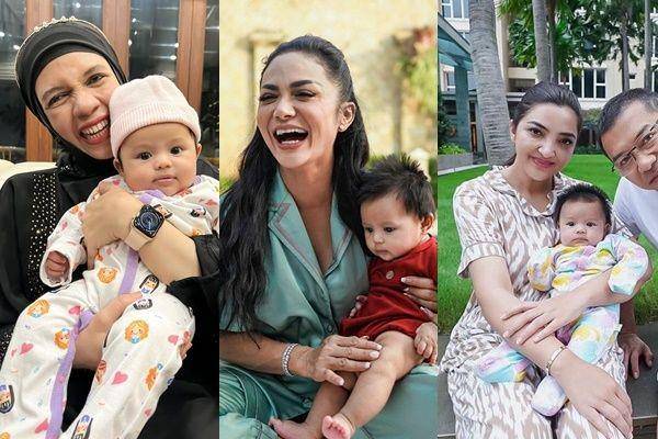 Ameena dimomong ketiga neneknya (instagram.com/genifaruk | instagram.com/krisdayantilemos | instagram.com/ashanty_ash)