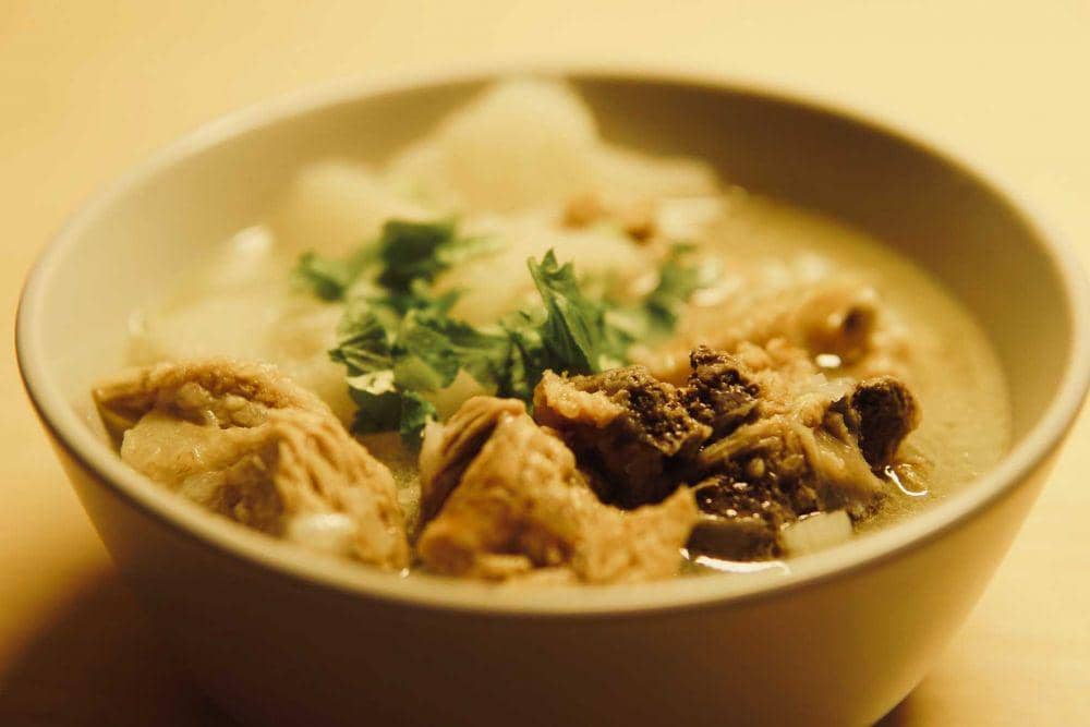 Potret sop daging 