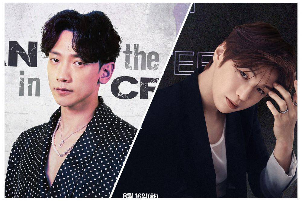 Rain (kiri) dan Kang Daniel (kanan) yang didapuk jadi MC Street Man Fighter (twitter.com/MnetKR)