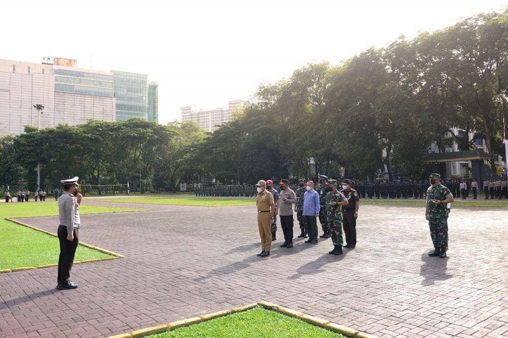 Gubernur Sumatera Utara (Sumut) Edy Rahmayadi memimpin Apel Gelar Pasukan dalam rangka persiapan Acara W20 Tahun 2022 di Lapangan Benteng (Dok. Diskominfo Prov Sumut/Alexander AP Siahaan)