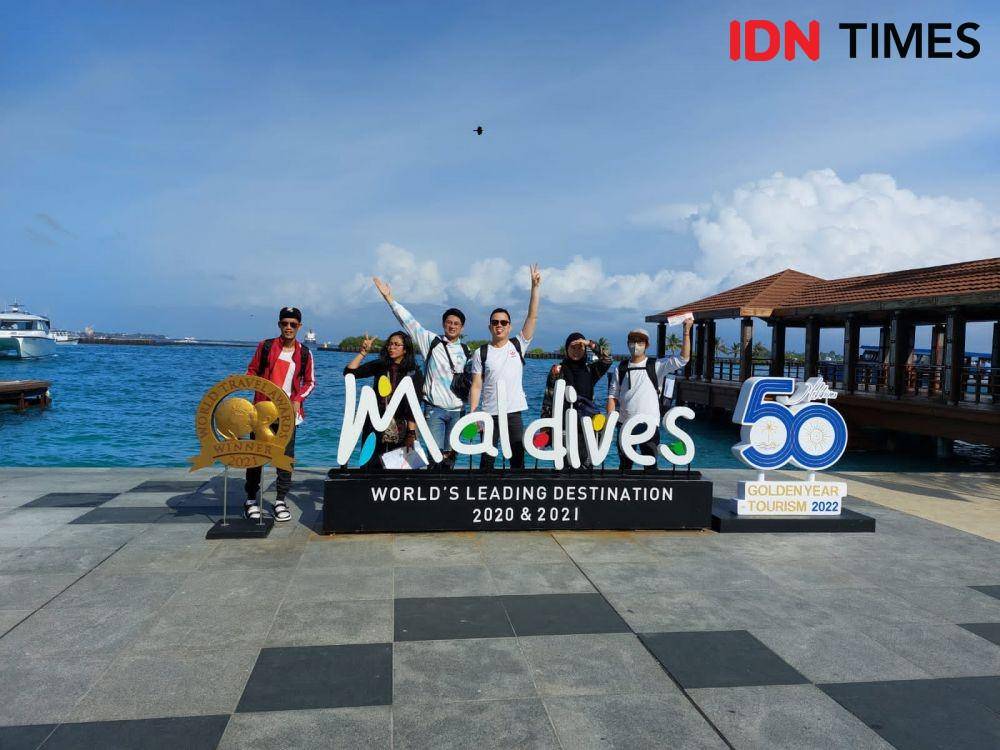 Spot instagramable di Maldives (IDN Times/M. Tarmizi Murdianto)