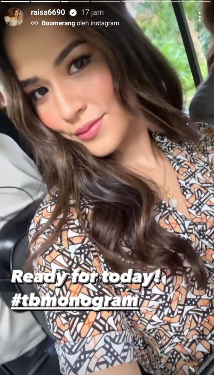 potret Raisa di acara Burberry (instagram.com/agussantosoyang)